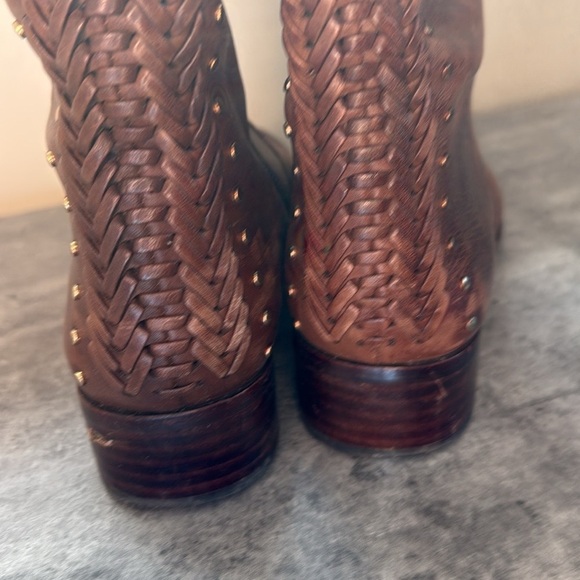 A Antonio Melani Tall Brown Leather Riding Boots – Size 7.5 - Picture 3 of 10